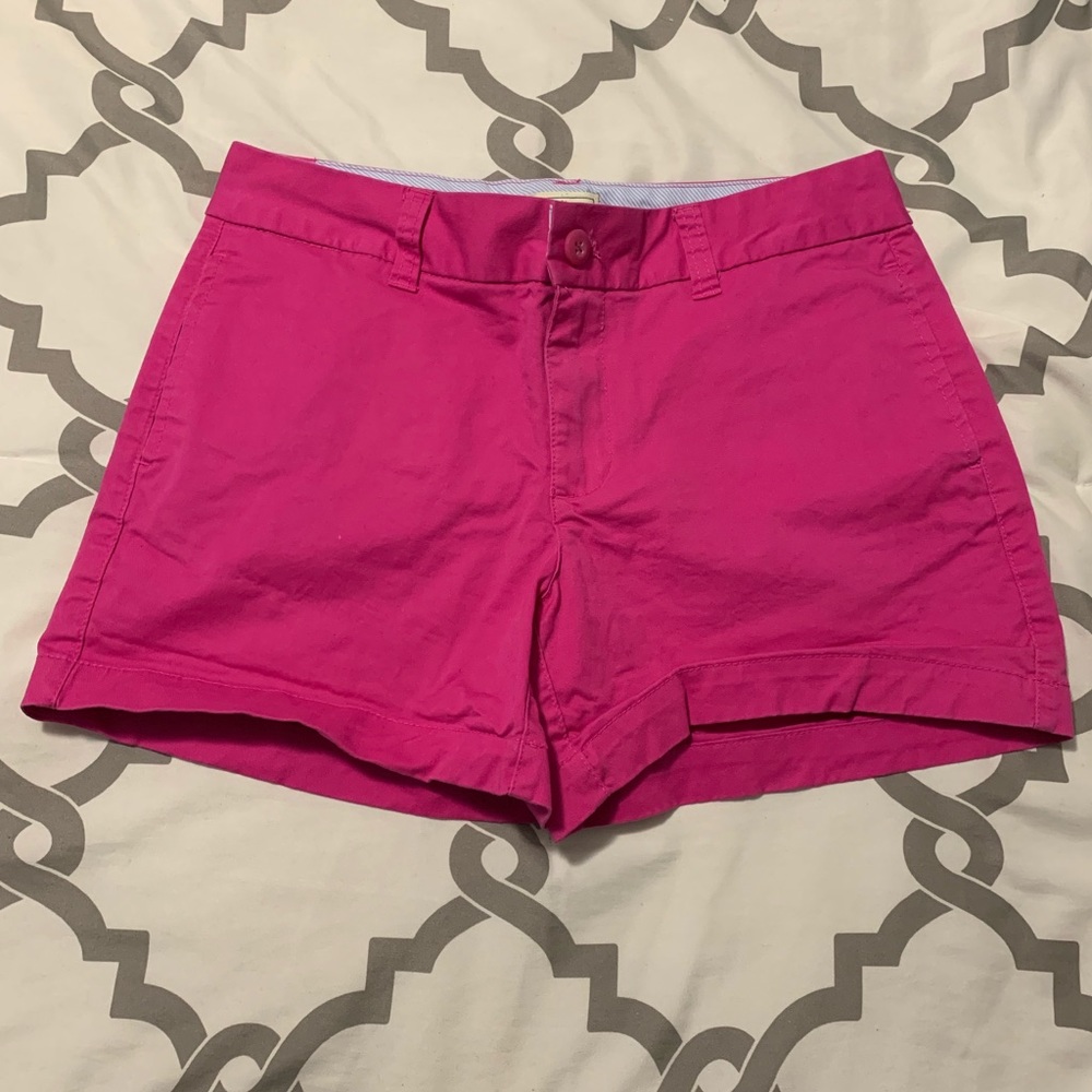Pink khaki shorts